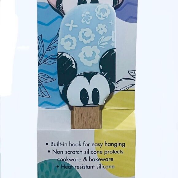 NWT Gorgeous Disney Mickey Minnie Mouse 2Pack Silicone Spatula Set Easter Spring - Picture 5 of 8